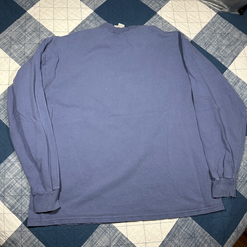 Vintage Oarsman 913 England Union Jack Long Sleeve T-Shirt Blue Large - Picture 3 of 7